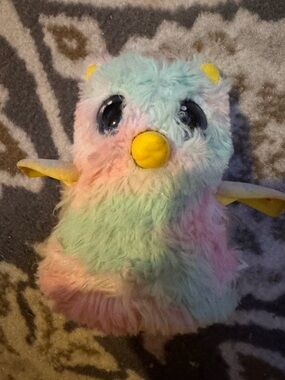 Hatchimals talking toy Pastel Multicolor Bird Toy - Soft Rainbow Plush for Kids